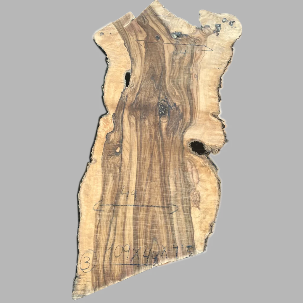 Tablón de madera de olivo 4 cm grosor